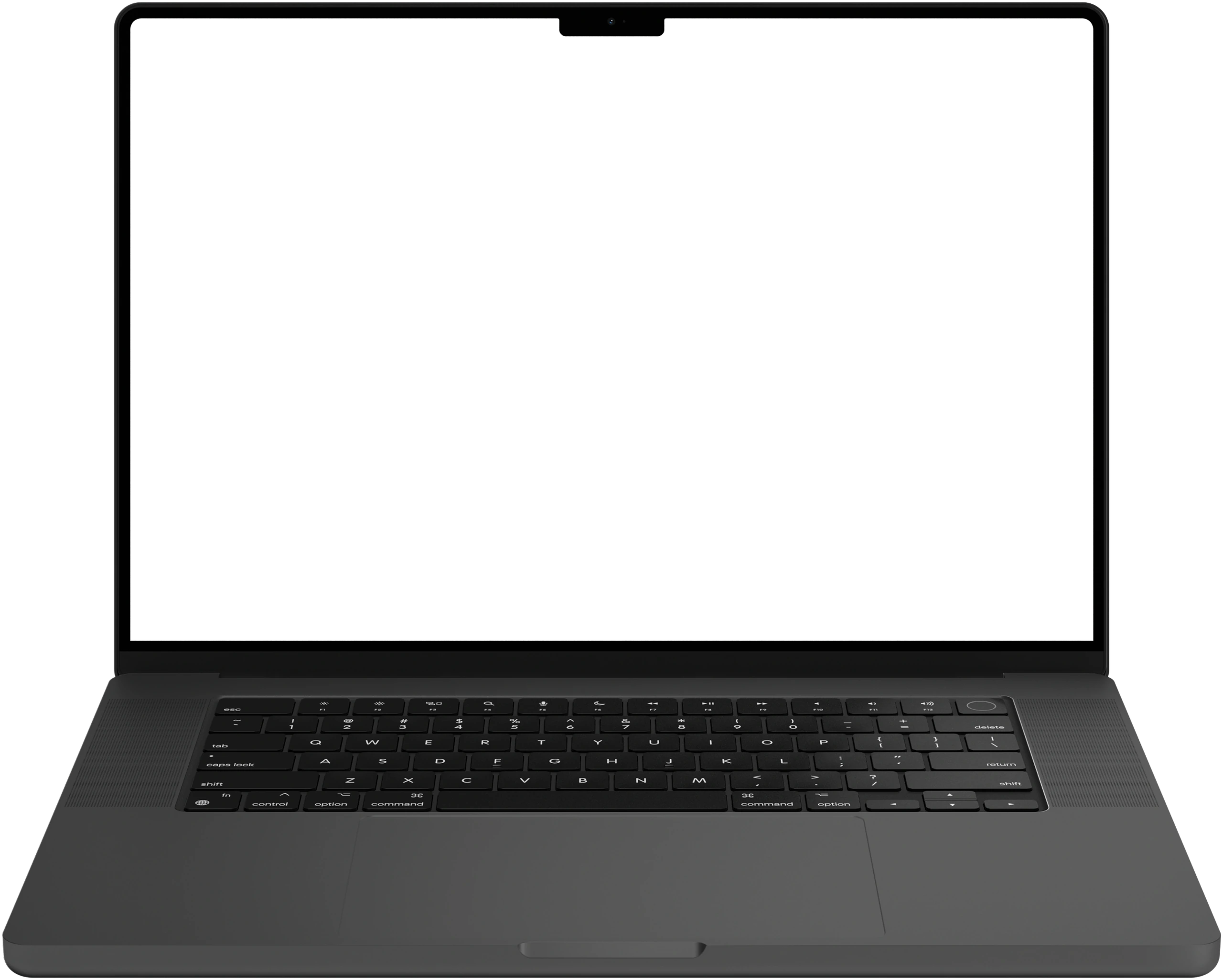 Laptop showing the sample website